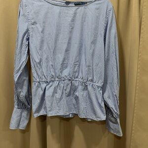 Striped Blue Women's Top